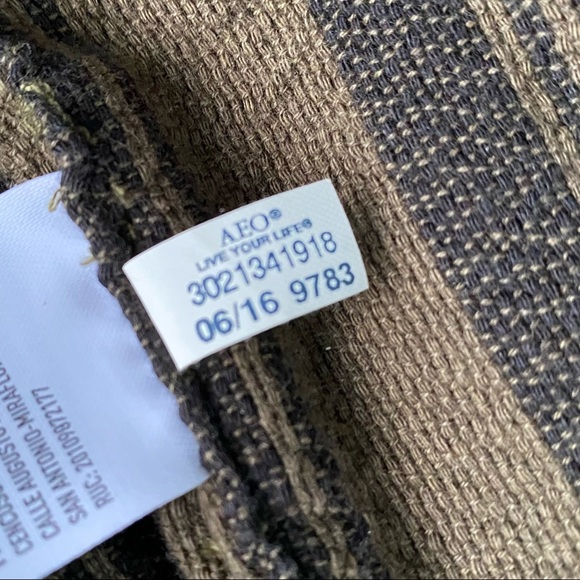 AEO Military Style Field Jacket Mens Medium Olive Green Cotton Blanket Lined - Picture 8 of 9